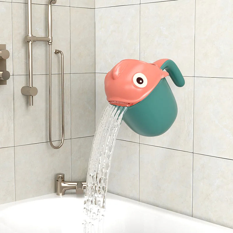 Cute Shark Baby Shower Water Scoop Kids Head Rinse Cup Cartoon