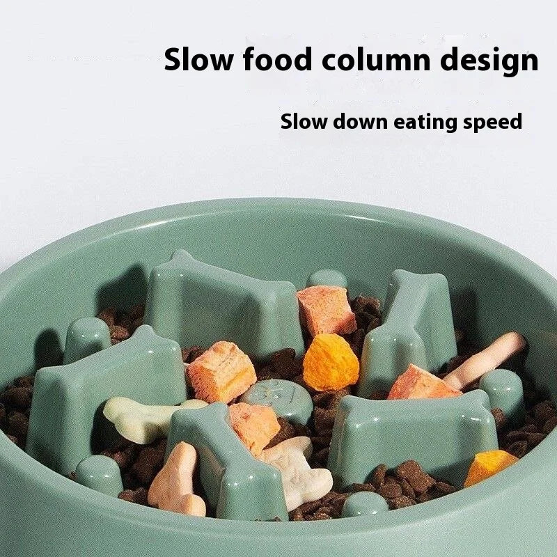 Anti-slip Anti-choking Slow Feeder Bowl Large Dogs Anti-tip Pet Food