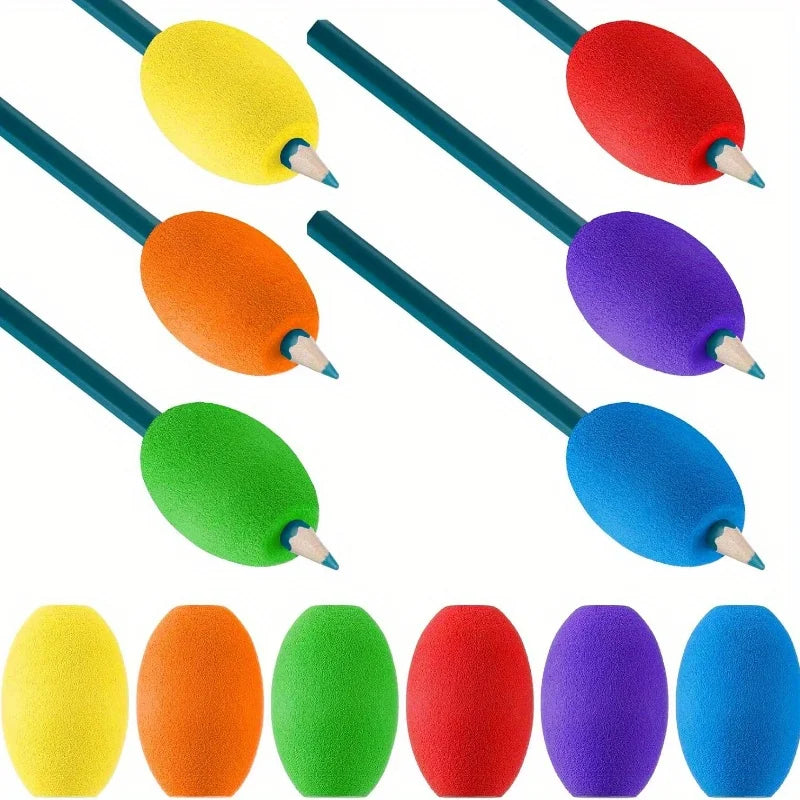 Soft Foam Pen Grip Holders – Non-Slip Ergonomic 6 & 12 Pack