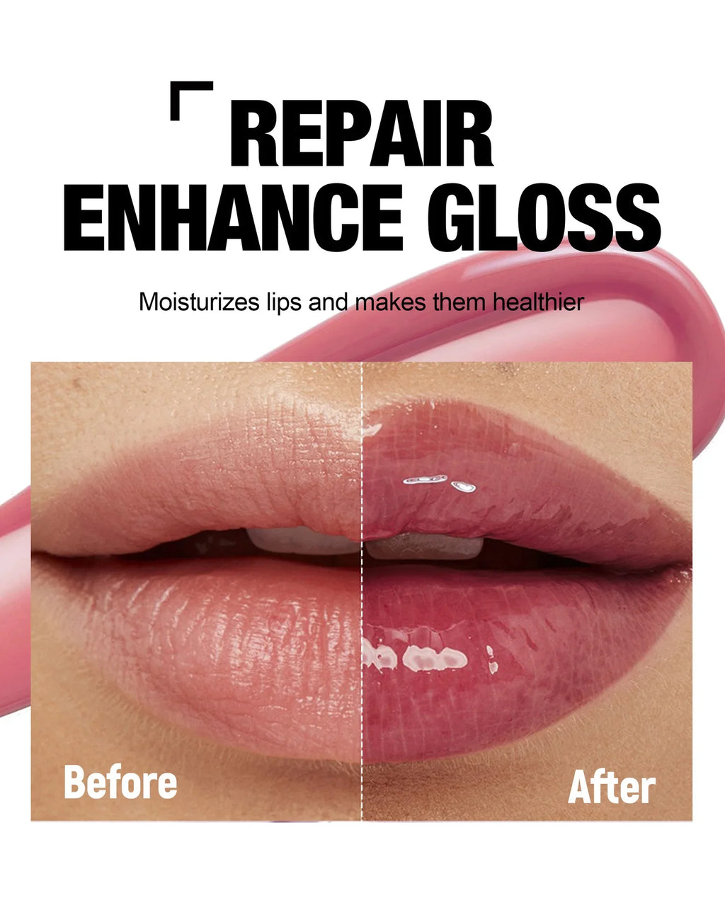 4-Color Jelly Lip Gloss – Mirror Shine, Pearl Glow & Non-Sticky