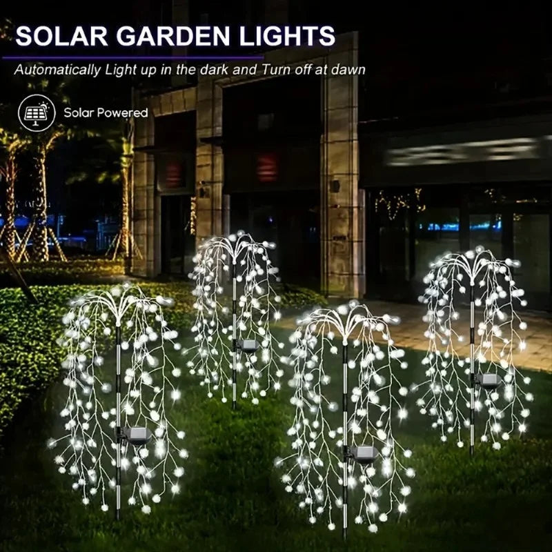Solar Firecracker Garden Lights – Waterproof Outdoor Path Decor
