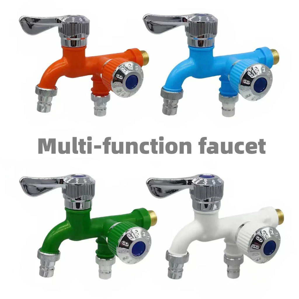Dual Outlet Faucet Splitter | 1/2" Double Control Water Tap