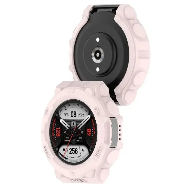 Silicone Bumper Case Cover for Amazfit T-Rex 2 Smartwatch