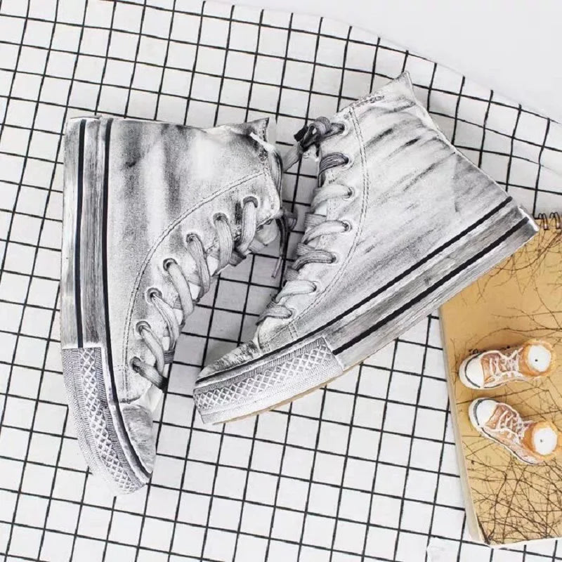 Graffiti Canvas Sneakers Unisex – Hip-Hop Street Style Size 35–44
