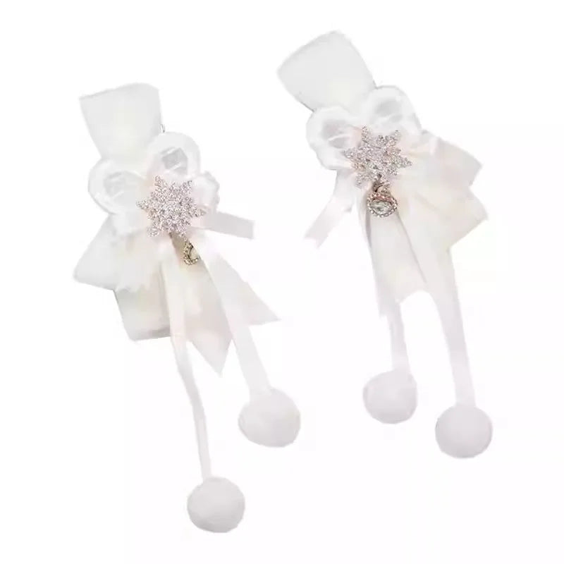 3D Snowflake Hair Clip – Cute Christmas Hairpin for Women