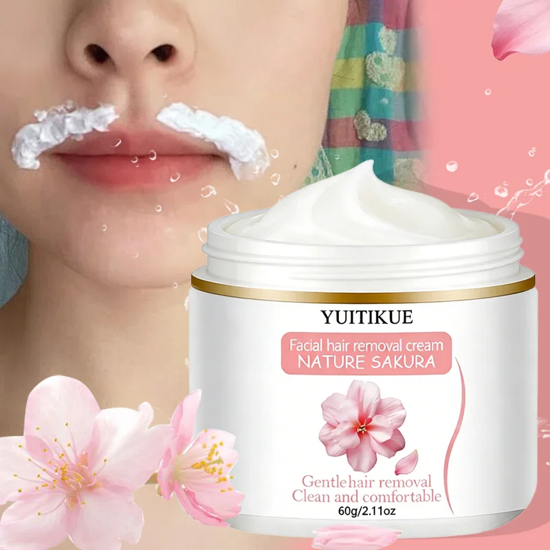 YUITIKUE Sakura Hair Removal Cream – Face & Body, 60g