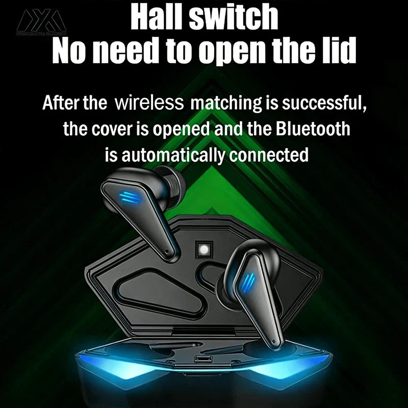 K55-TWS Bluetooth Gaming Earbuds – 65ms Low Latency & Mic