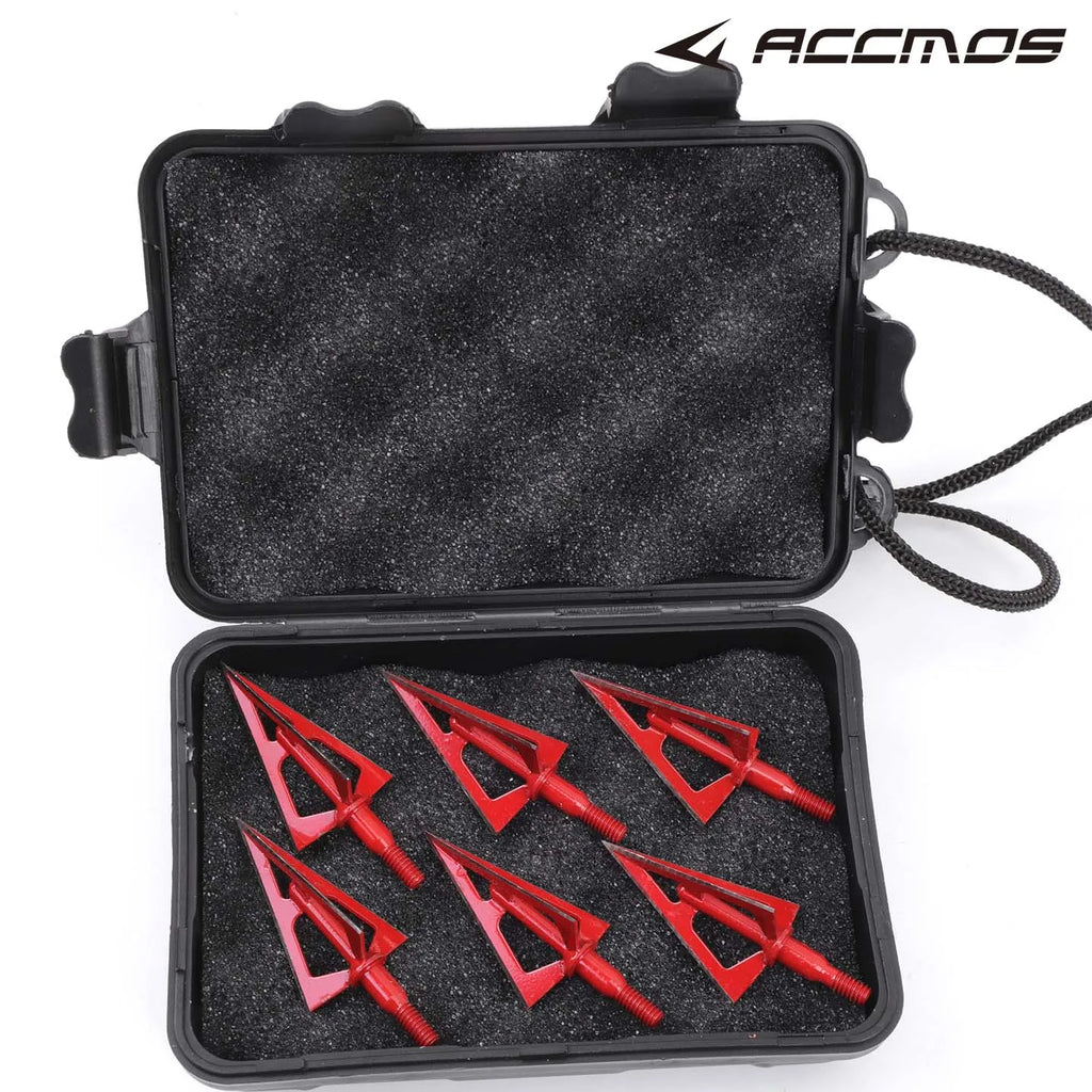 Archery Hunting Arrowheads 100 Grain 3-Blades Broadheads Box Arrow