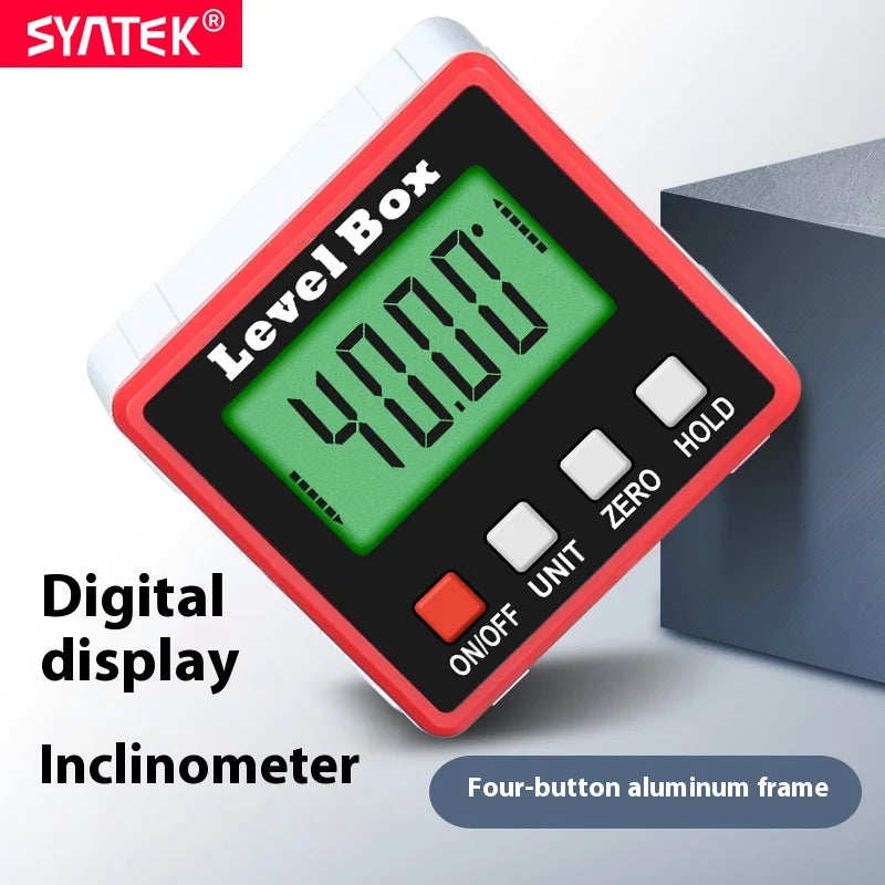 Digital Angle Meter – 360° Tilt Level Box & Precision Ruler