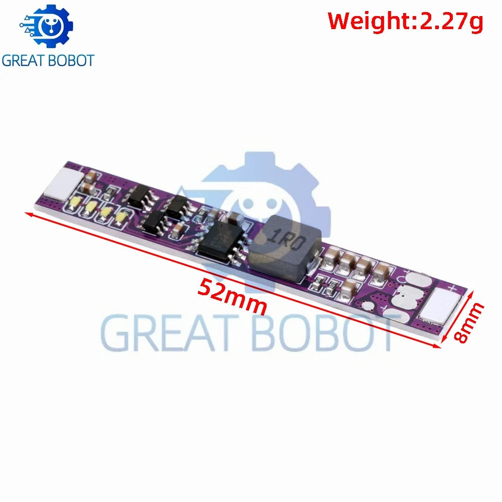 Mini 5V 2A 18650 Lithium Battery Charging Boost Module (1-2PCS)