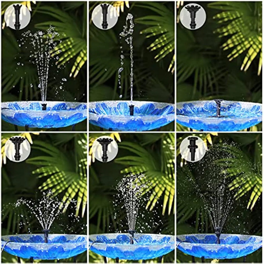 AISITIN 3.5W Solar Fountain Pump – 16 Nozzles for Bird Bath