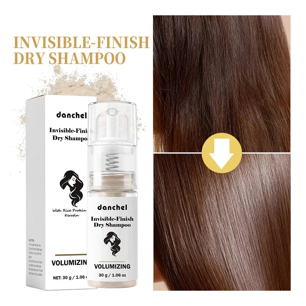 Danchel Dry Shampoo Powder – Rice Protein Oil-Absorbing & Volumizing