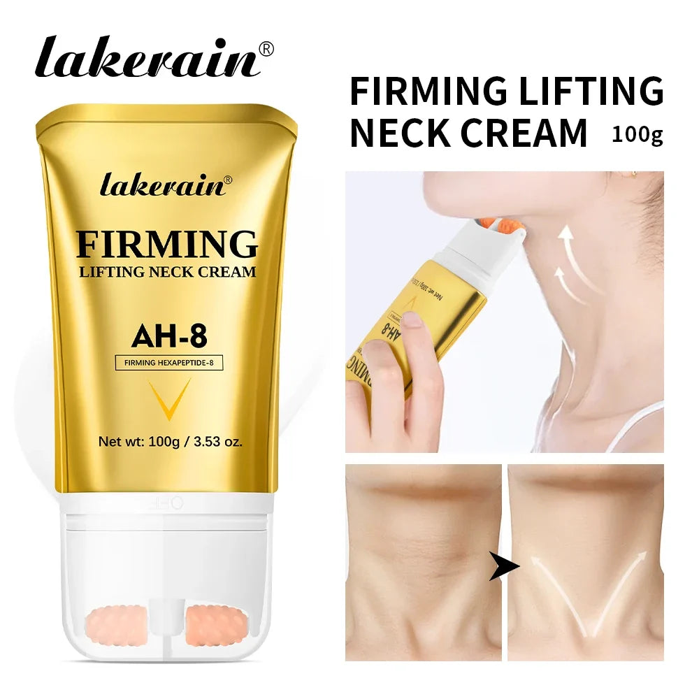 Lakerain AH-8 Firming Neck Cream & Roller – 100g