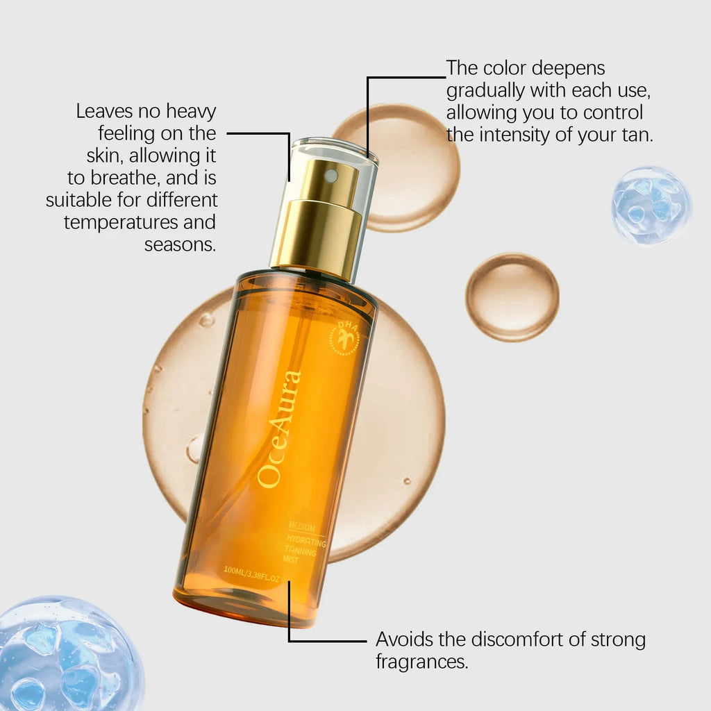 OceAura Hydrating Self Tanner Mist | Medium Bronze Sunless Tan