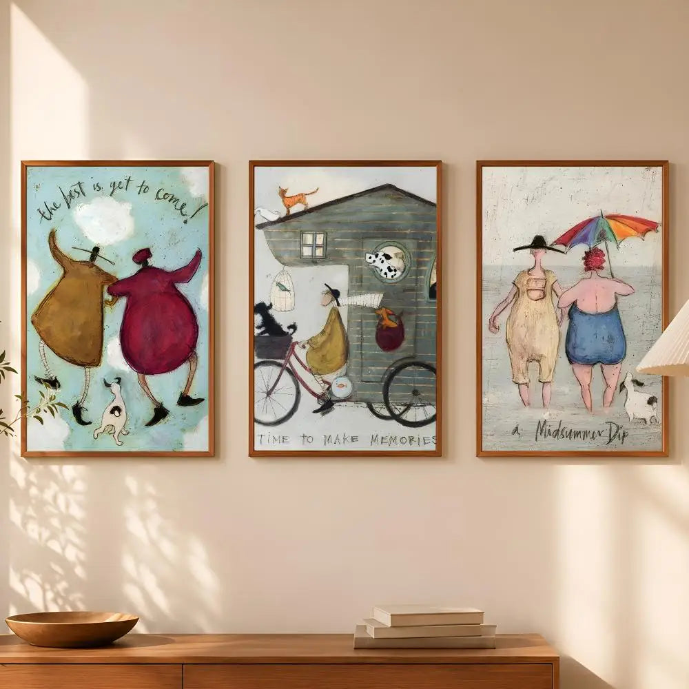 Sam Toft Wall Art Poster – Self-Stick Waterproof Home Decor
