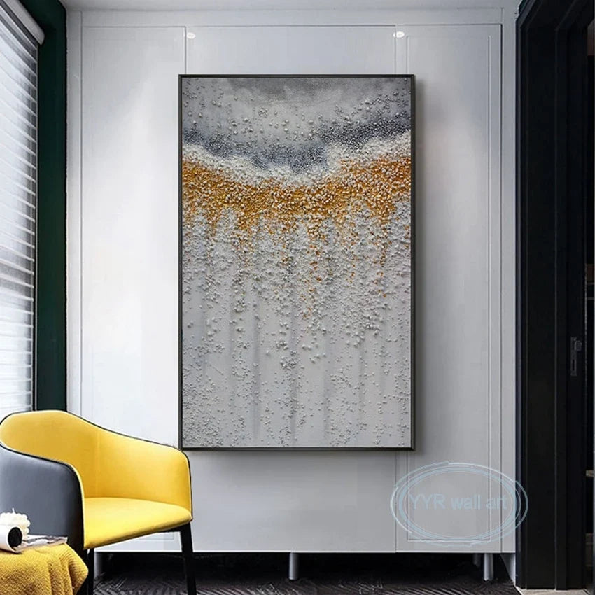 Abstract Acrylic Canvas Wall Art | 100% Handmade Unframed Painting