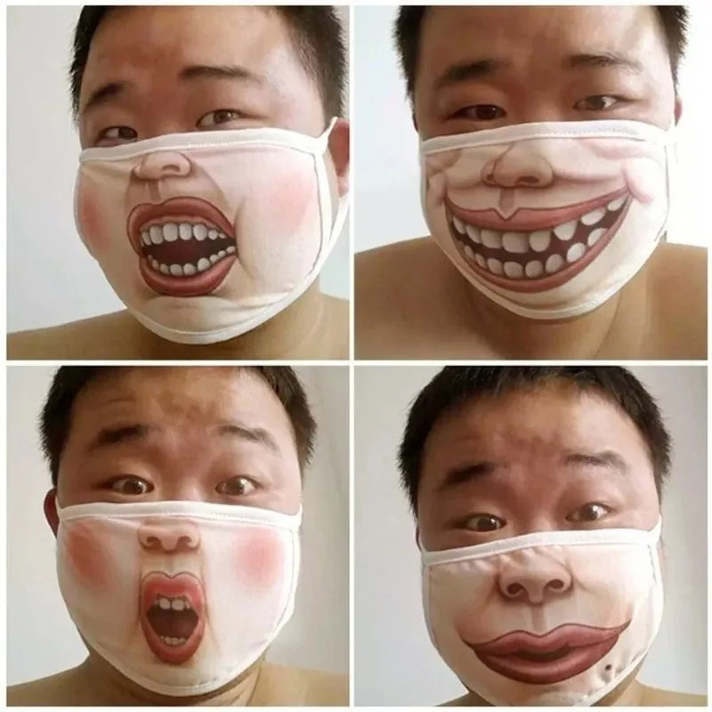 3D Puppy Face Mask – Soft Cotton Funny Unisex Animal Mouth Mask