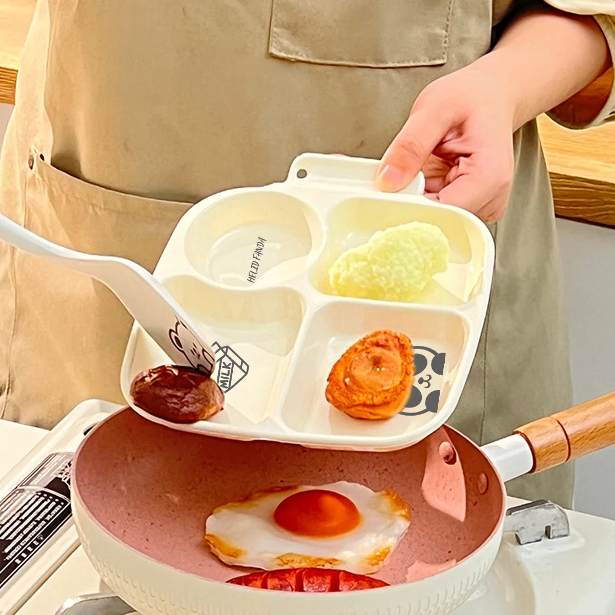 Divided Portion Control Plates | Multi-Section Cafeteria Tray