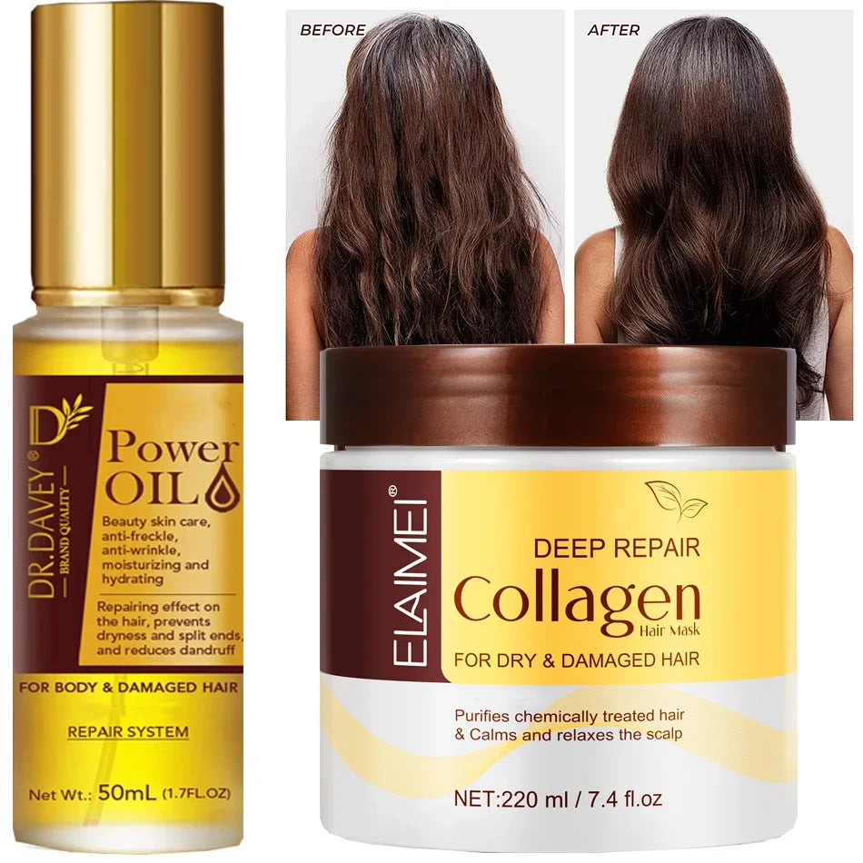 Power Oil Hair Mask Prevent Dryness Split Ends Repair Damage Frizz