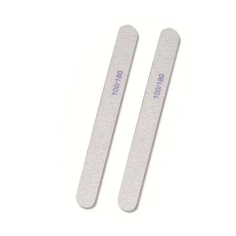 SHIBO Nail File Buffer Set – 100/180 Grit Double-Sided Emery Board
