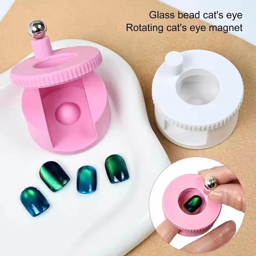 Rotating Cat Eye Nail Magnet Tool – Gel Polish DIY Art