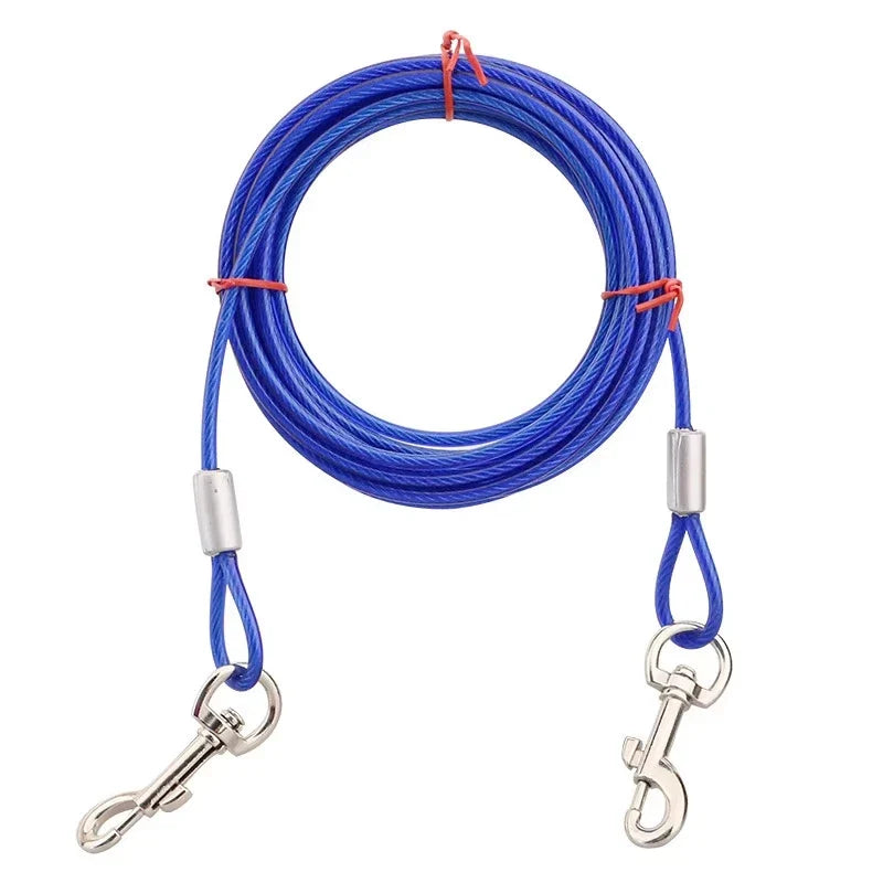 Heavy Duty 3m Dog Tie-Out Cable | Coated Steel Wire Leash
