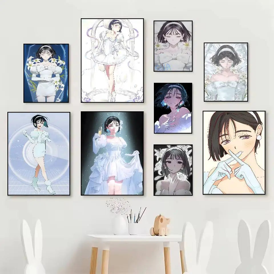 Anime HD Wall Poster – Self-Adhesive Waterproof PVC Décor