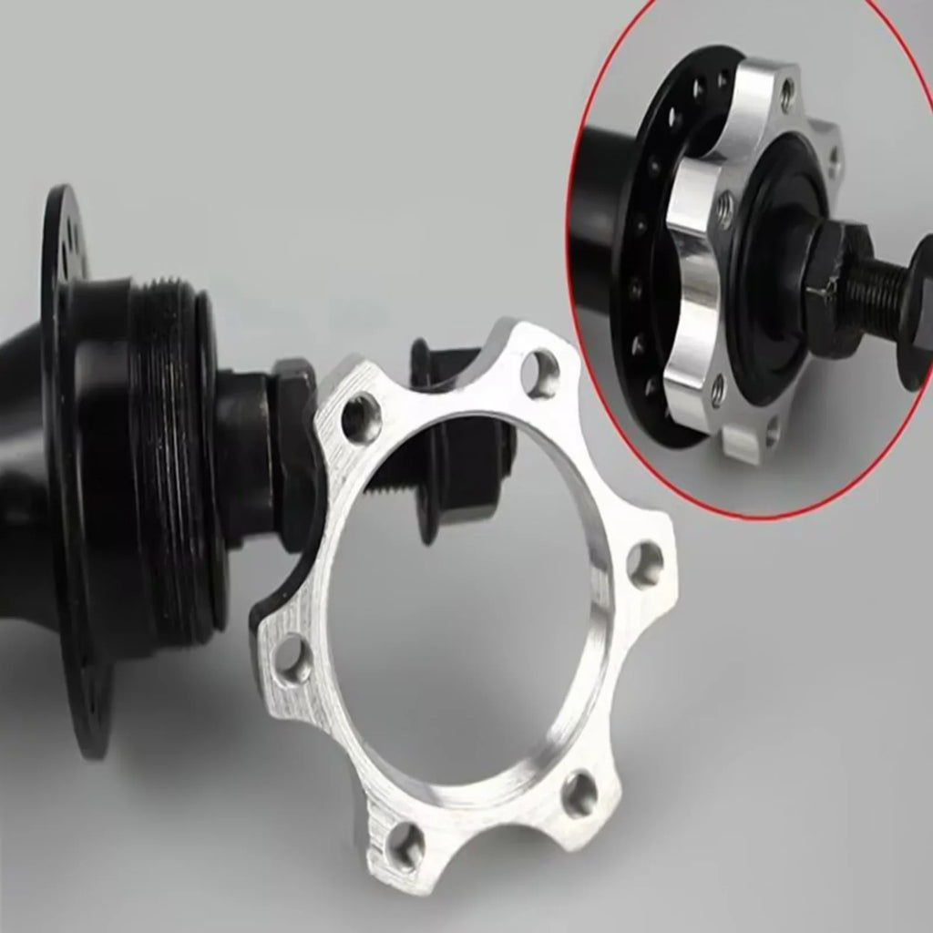 6-Hole Bike Disc Brake Rotor Adapter – Aluminum Alloy