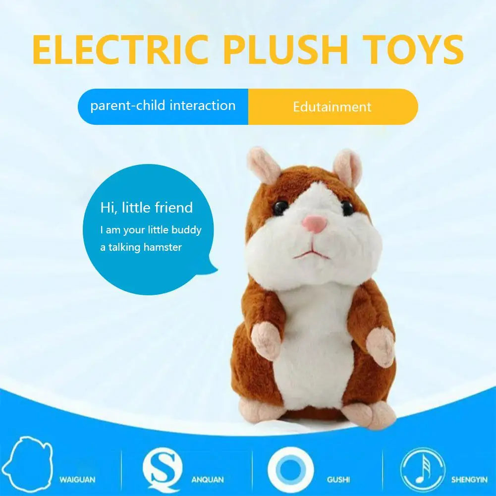 Electric Hamster Plush Toy Lovely Talking Doll Accompany Imitate