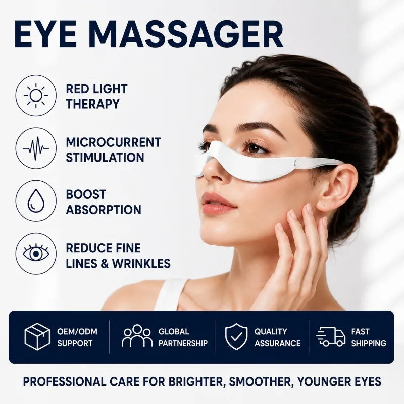 Red Light Microcurrent Eye Massager – Puffiness & Dark Circles