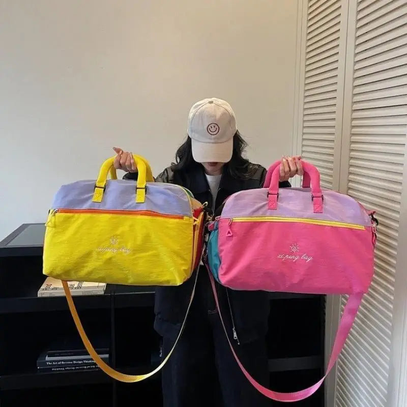 Large Colorful Waterproof Duffel Bag for Travel & Gym