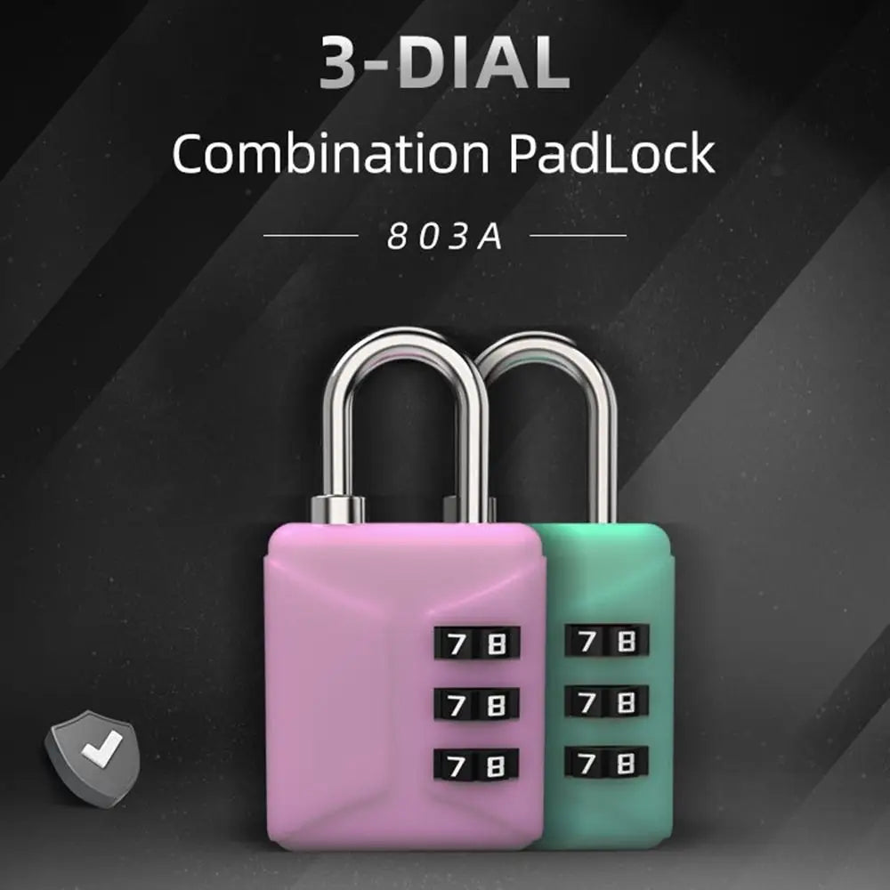 Backpack Zipper Lock Mini Password Padlock Trolley Case Student