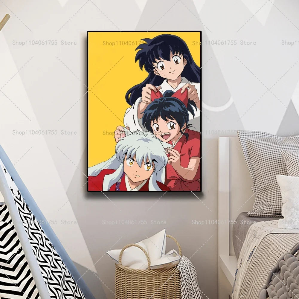 Inuyasha Anime Poster – Waterproof Self-Adhesive Wall Art Sticker