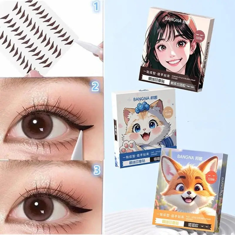Eyeliner Seal Stickers Waterproof Sweat-Proof | 104–128 Pcs