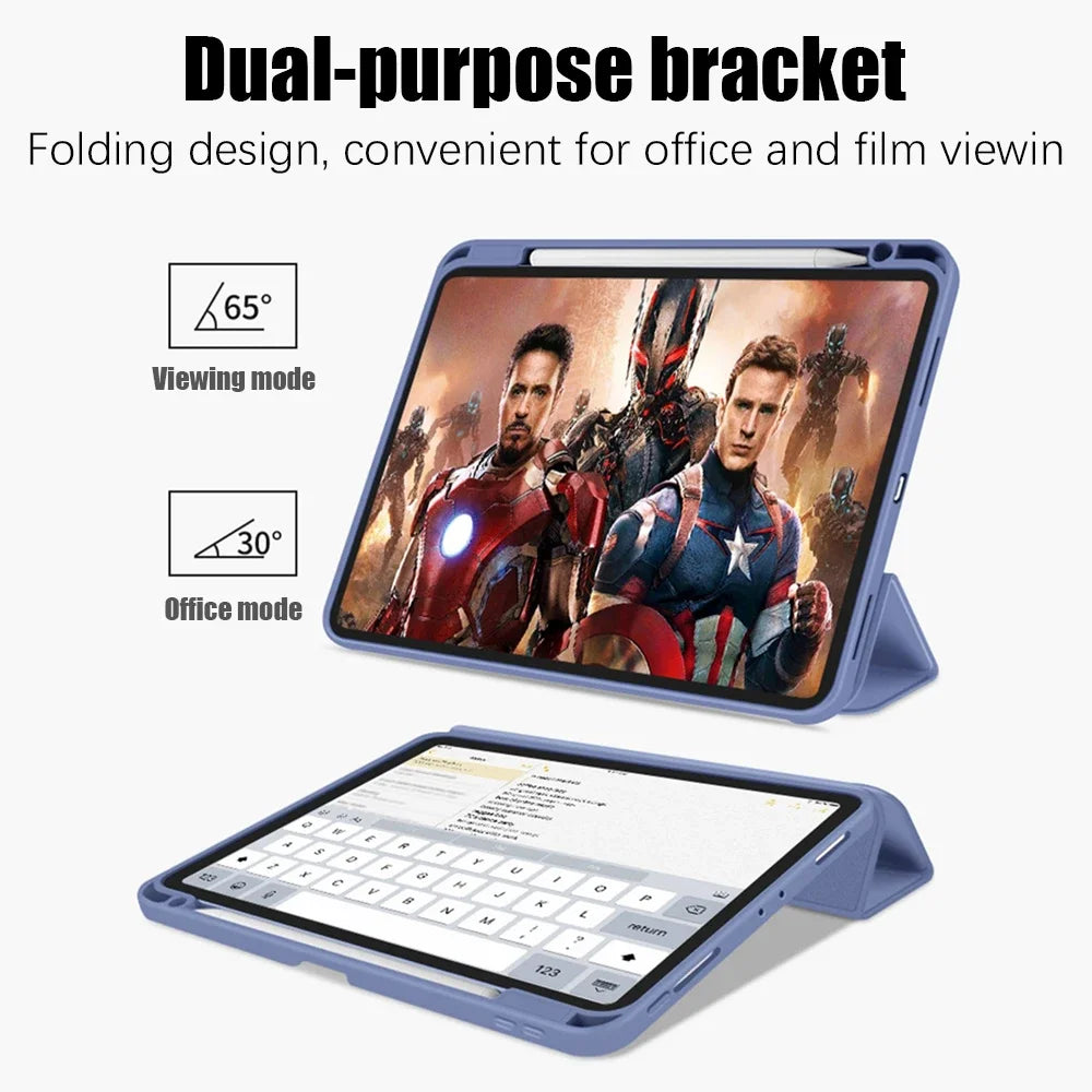 iPad Case with Pencil Holder | Fits iPad Air, Pro, Mini & A16