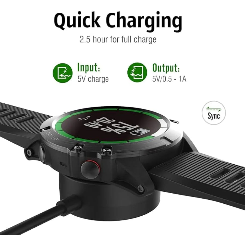 Garmin Smartwatch USB Charger – Forerunner, Fenix & Vivoactive