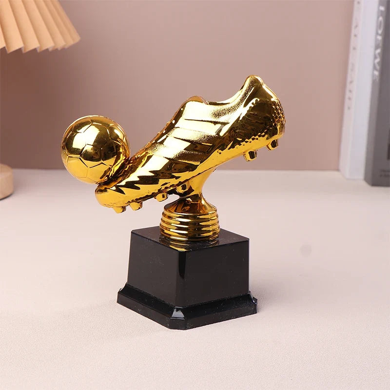 Golden Boot Football Trophy Figurine – Soccer Award Souvenir