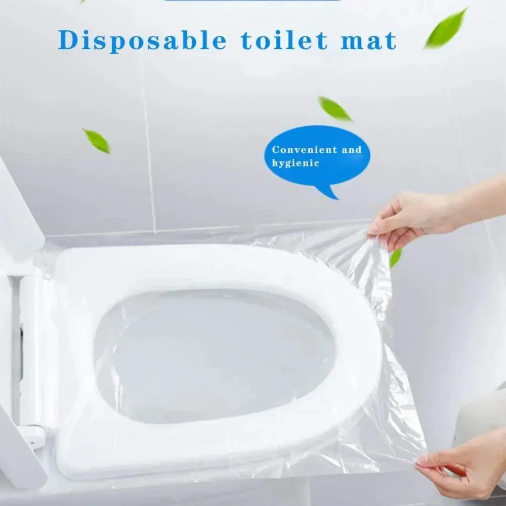 Disposable Toilet Seat Covers – Waterproof PE Protector Mats