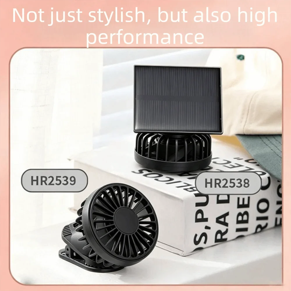 Portable Solar USB Handheld Fan – Mini Rechargeable Cooling