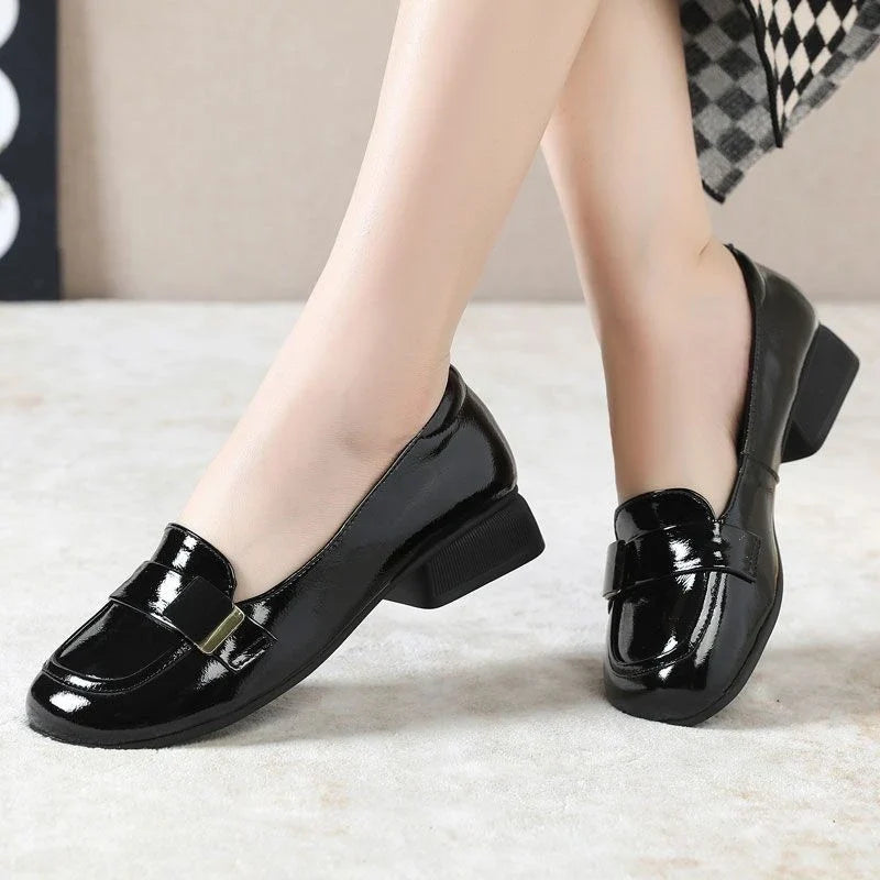 Lolita JK Loafers – Women's Patent Leather Slip-On Flats