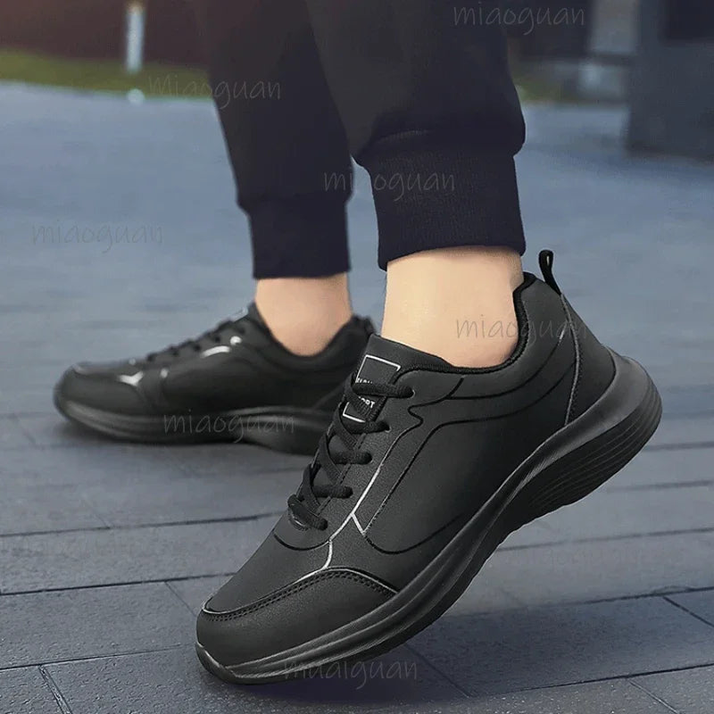 Men's Lightweight Breathable Sneakers – Non-Slip Lace-Up Shoes