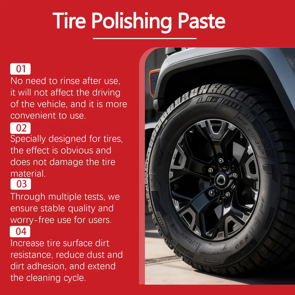 Tire Polishing Paste | Refurbishing & Crack Prevention 100g