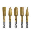 6.3mm HSS Rotary File Set – 5pc Hex Handle Rotary Rasp Cutter