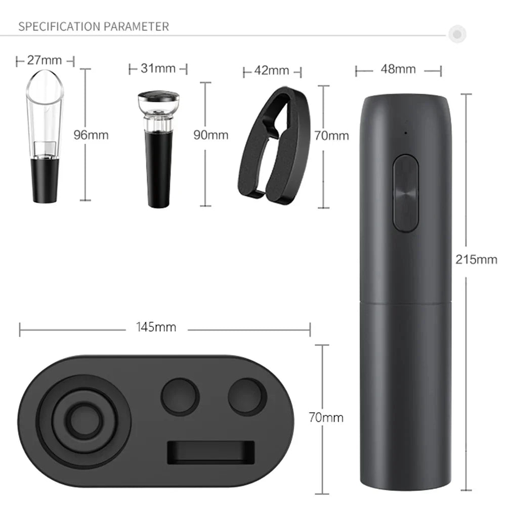 Electric Wine Opener – Rechargeable Automatic Corkscrew
