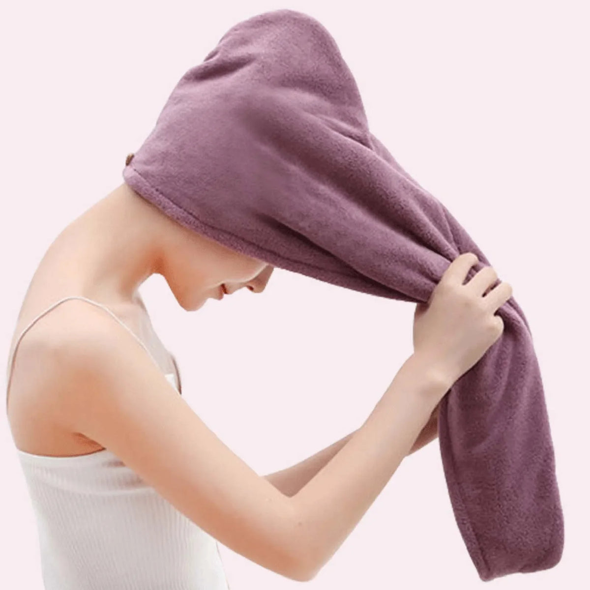 Coral Fleece Hair Towel Cap – Soft Quick Dry Bath Wrap