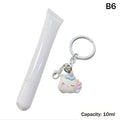 Refillable Lip Gloss Tube with Keychain | 10/15ml DIY