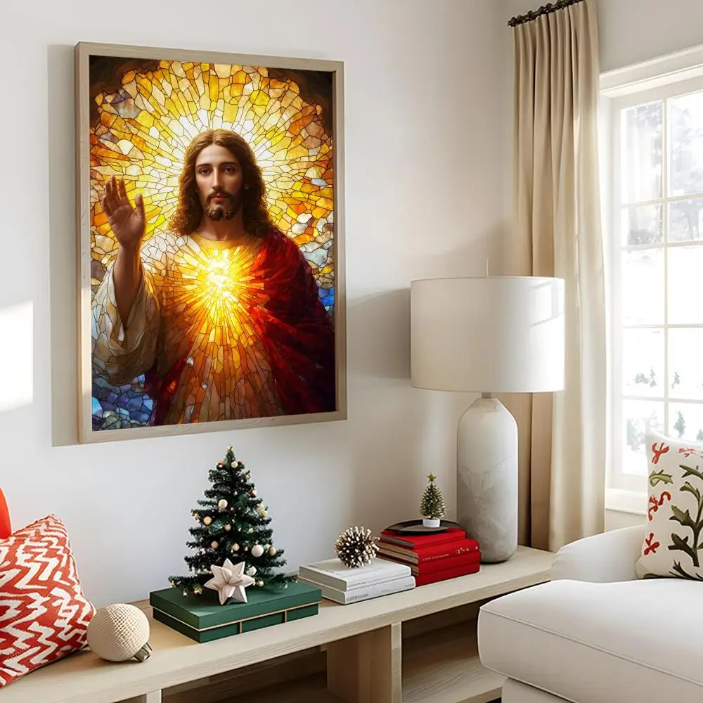 Jesus Son of God Christmas Wall Art Poster | Holiday Decor