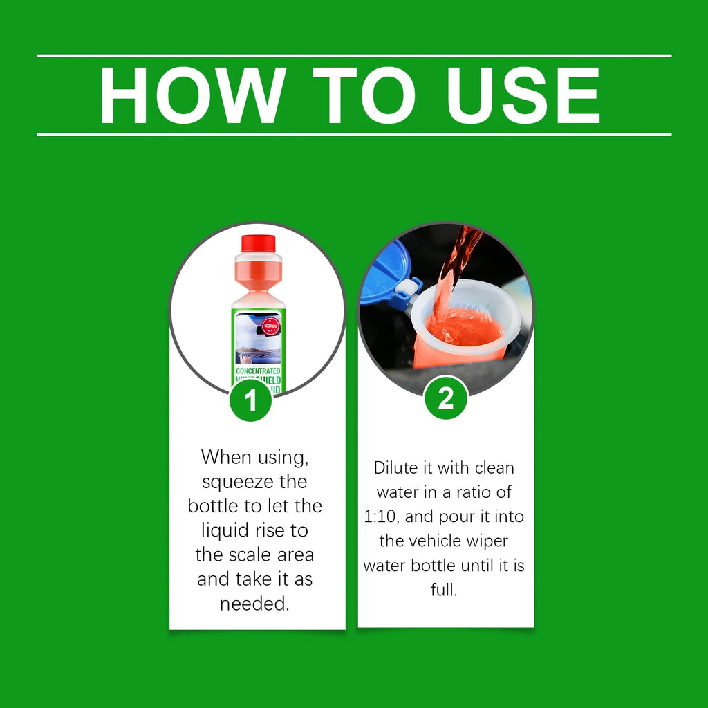 Rayhong Windshield Wiper Fluid Concentrate | Oil Film Remover