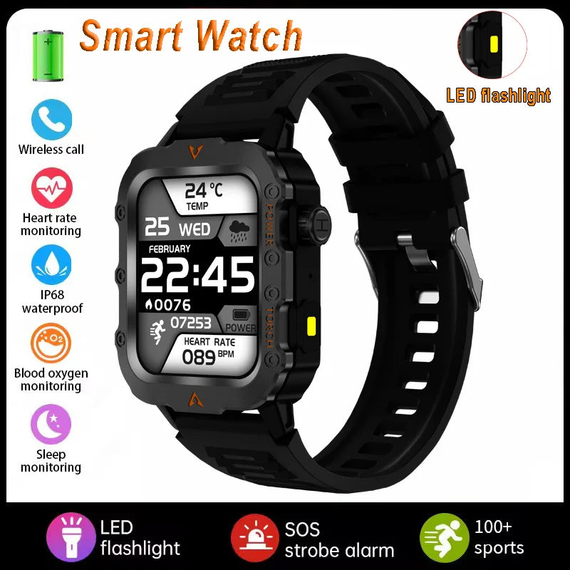Men Sports Smart Watch 1 71 Screen Blood Oxygen Bluetooth Talking