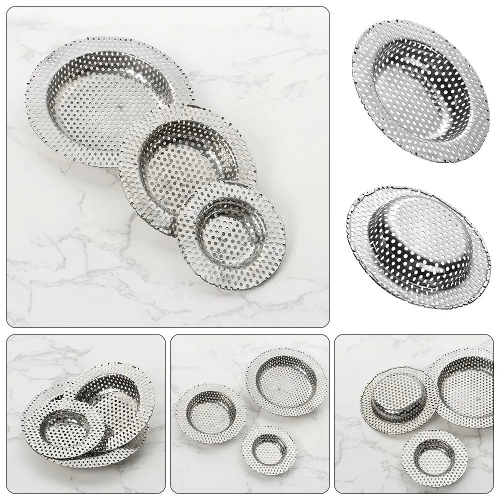 7 9 Stainless Steel Sewer Hair Filter Kitchen Sink Mesh Bath Strainer
